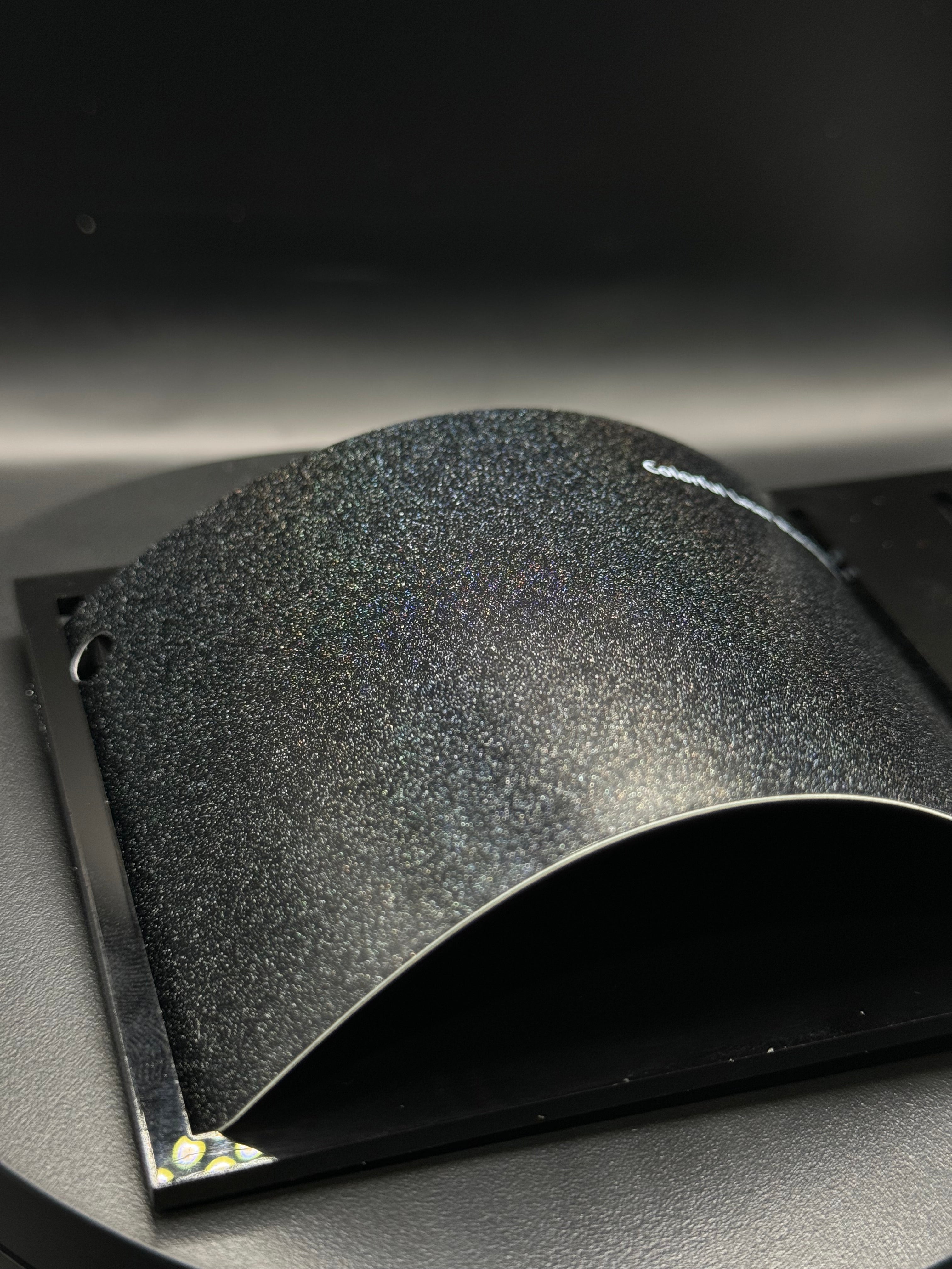 Laser Black Matte Iridescent