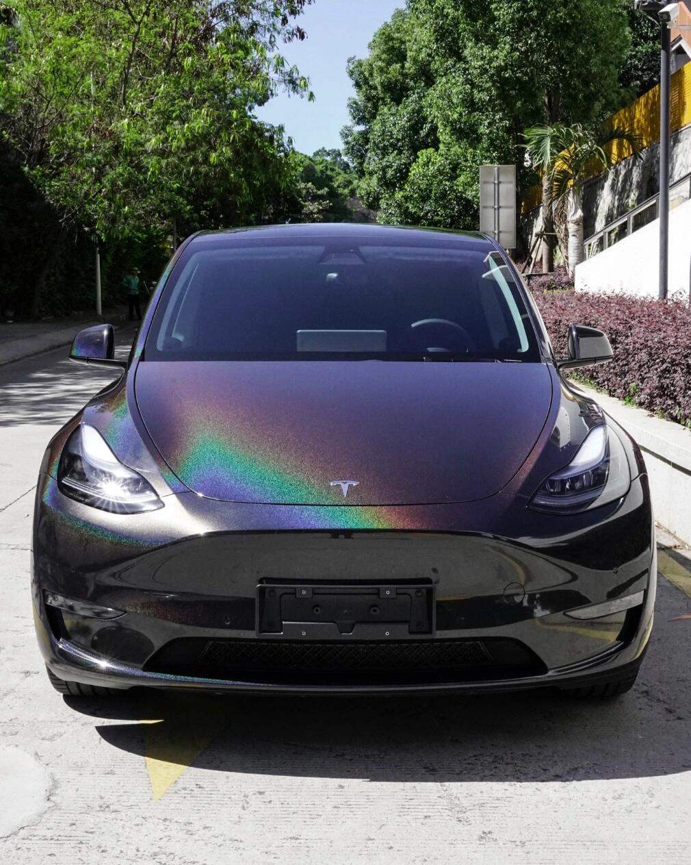 Laser Black Matte Iridescent