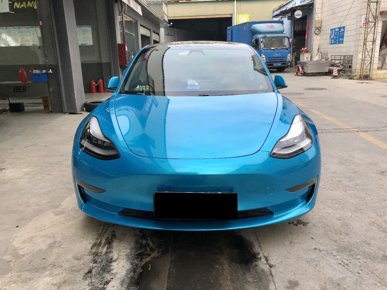 Metallic Atomic Cyan