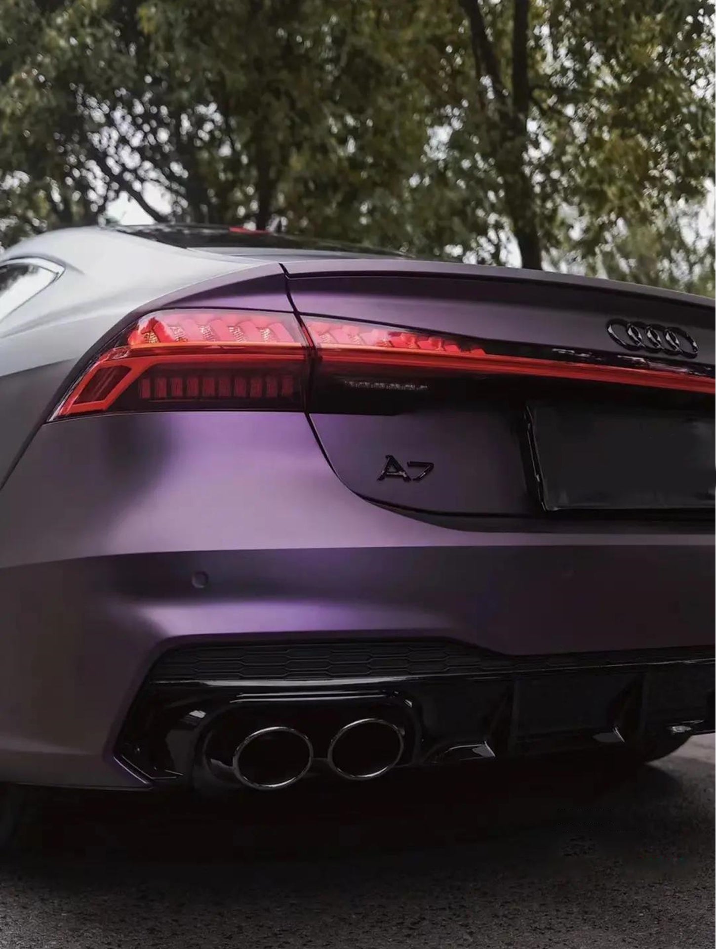 Satin Black Phantom Purple
