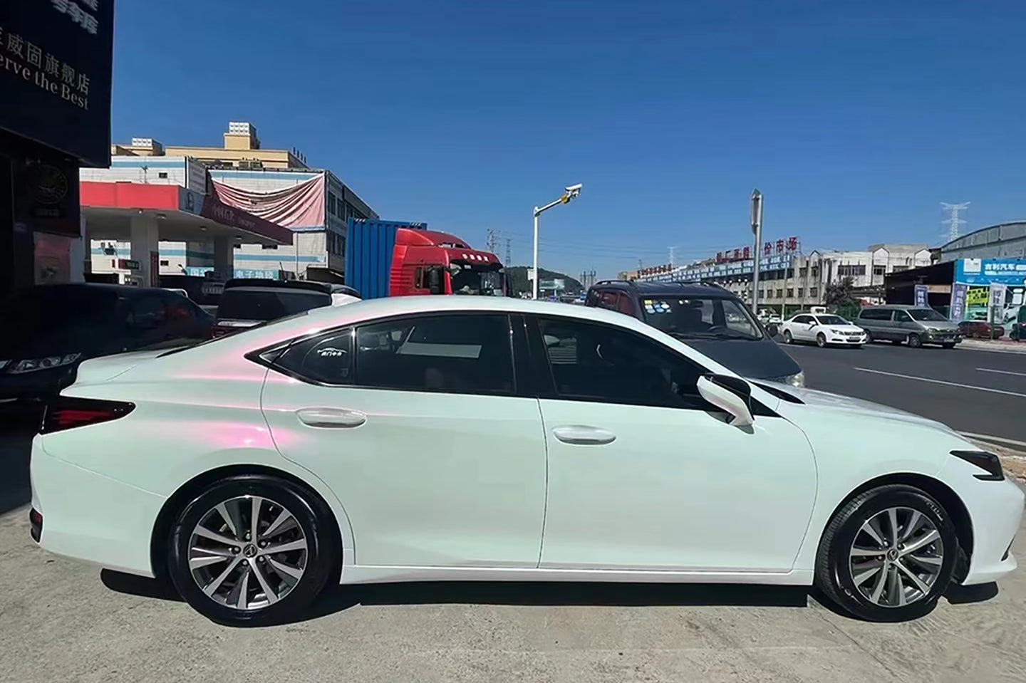 Pearl White Turns Red