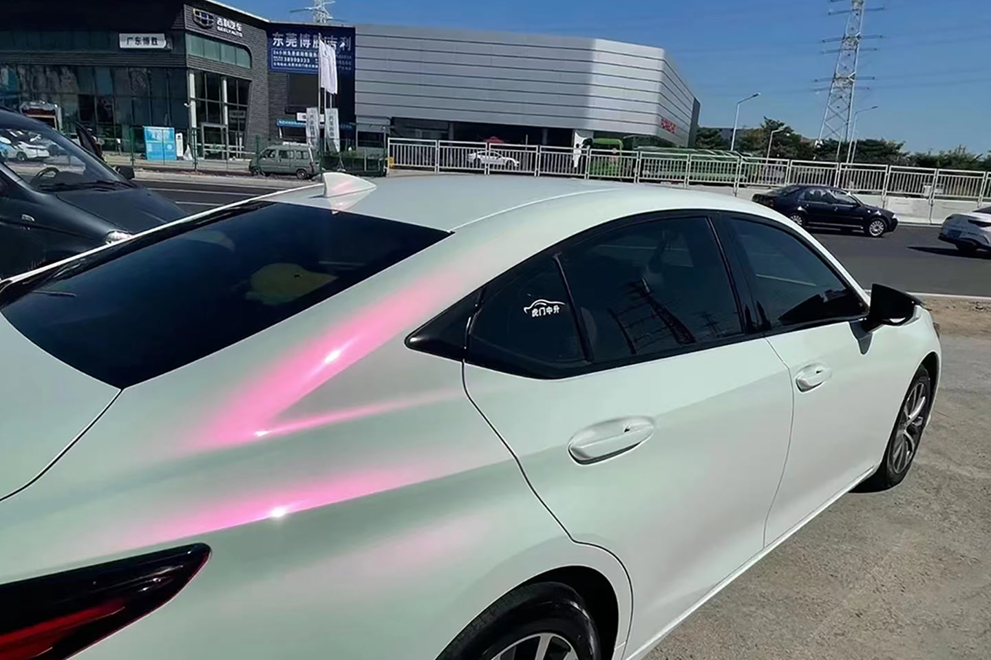 Pearl White Turns Red